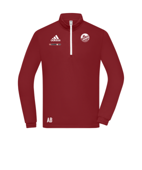 adidas Entrada 22 HalfZip Sweatshirt Rot