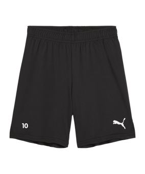 PUMA teamGOAL Short Kids Schwarz Weiss F03