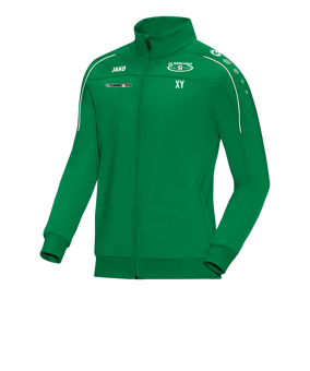 JAKO Classico Polyesterjacke Grün Weiss F06