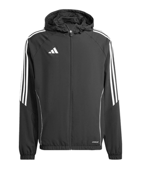 adidas Tiro 24 Windbreaker Schwarz Weiss - schwarz