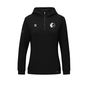 JAKO Pro Casual Hoody Damen Schwarz F800