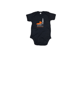 Merch Baby Body Black | #logo4c