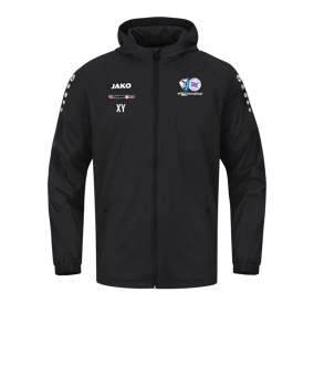 JAKO Team 2.0 Allwetterjacke Kids Schwarz F800