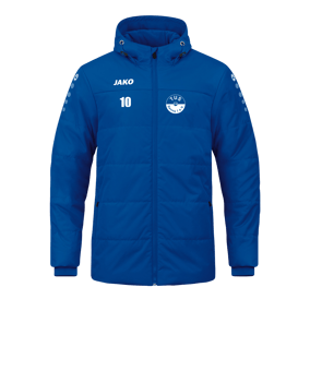 JAKO Team Coach Kapuzenjacke Blau F400