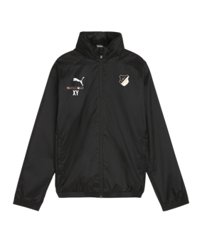 PUMA teamGOAL Allwetterjacke Kids Schwarz Weiss F03