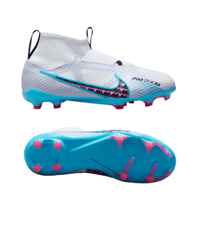 Nike Air Zoom Mercurial Superfly IX Pro FG Blast Weiss Blau Pink F146 - weiss