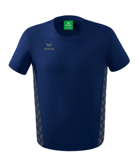 Erima Team Essential T-Shirt Kids Dunkelblau Grau - blau