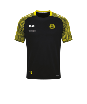 JAKO Performance T-Shirt Schwarz Gelb F808