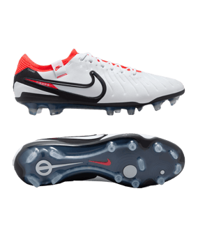 Nike Tiempo Legend X Elite FG Ready Weiss Schwarz Rot F100 - weiss