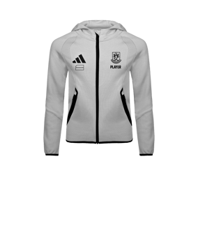 adidas Tiro Travel Hoody Kids Grau
