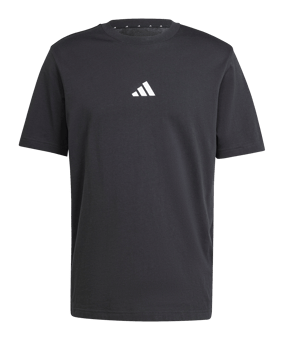 adidas Essentials Small Logo Single Jersey T-Shirt Schwarz - schwarz