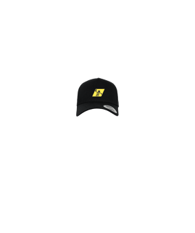 Merch 5 Panel Curved Snapback Cap Schwarz