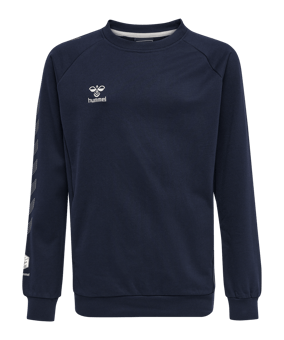 Hummel Move Grid Cotton Sweatshirt Kids Blau F7026 - blau