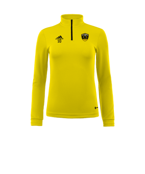 Sweatshirt adidas Entrada 22 Demi-Zip femmes jaune 