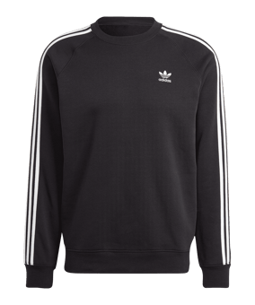 adidas Originals 3S Crew Sweatshirt Schwarz - schwarz