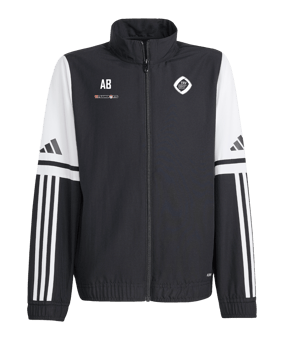 adidas Squadra 25 Präsentationsjacke Kids Schwarz