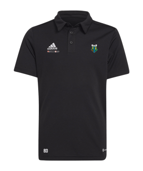 adidas Entrada 22 Poloshirt Kids Schwarz