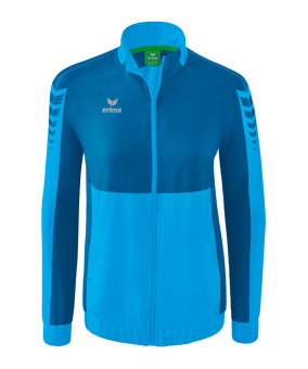 Erima Six Wings Präsentationsjacke Damen Hellblau - blau
