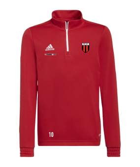 adidas Entrada 22 HalfZip Sweatshirt Kids Rot