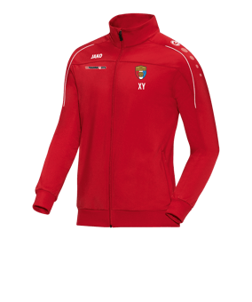 JAKO Classico Polyesterjacke Rot Weiss F01