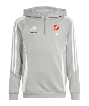 adidas Tiro 24 Training Hoody Kids Grau Weiss