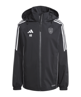 adidas Tiro 24 Regenjacke Damen Schwarz Weiss