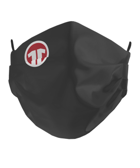 11teamsports Logo Mundmaske Schwarz - schwarz