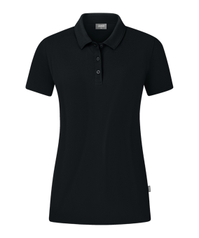 JAKO Organic Stretch Polo Shirt Damen Schwarz F800