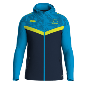 JAKO Icon Kapuzenjacke Blau Gelb F914