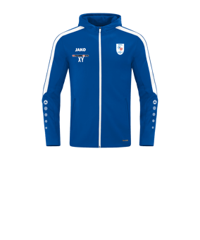 JAKO Power Kapuzenjacke Kids Blau F400