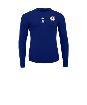 adidas Techfit Underwear Mock Longsleeve Kids Blau