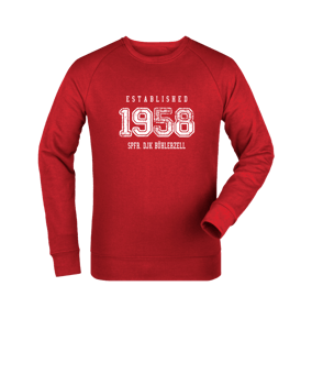 Merch Roller Sweatshirt Red | #established