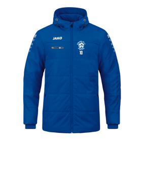 JAKO Team Coach Kapuzenjacke Blau F400