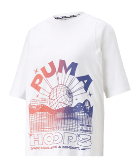 PUMA Strong Side T-Shirt Damen Weiß F001 - weiss