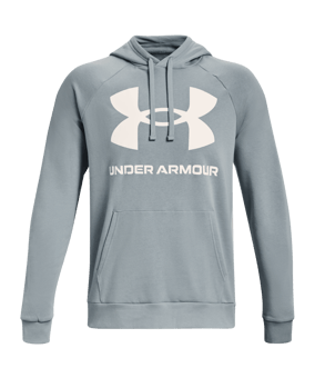 Under Armour Rival Fleece Big Logo Hoody Blau F465 - blau