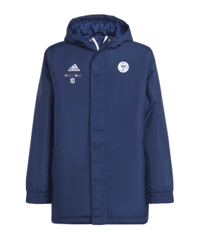 adidas Entrada 22 Stadium Jacke Kids Blau