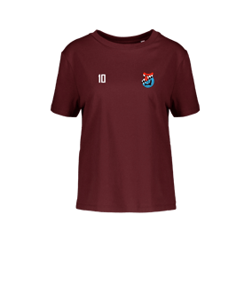Merch Muser T-Shirt Women Burgundy | #logo4c
