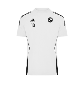 adidas Tiro 24 T-Shirt Weiss Schwarz