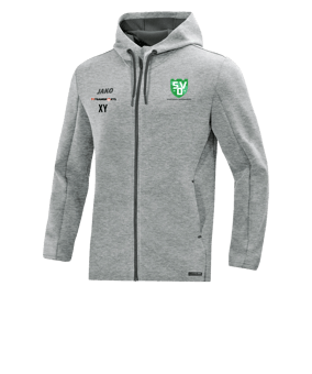 JAKO Premium Basic Kapuzenjacke Grau F40