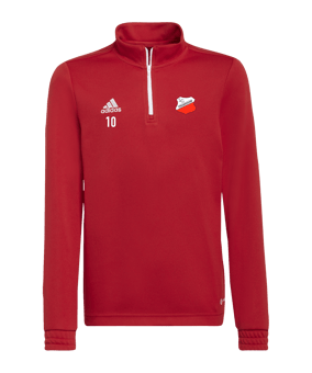 adidas Entrada 22 HalfZip Sweatshirt Kids Rot