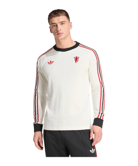 adidas Manchester United Originals Longsleeve Weiß - weiss