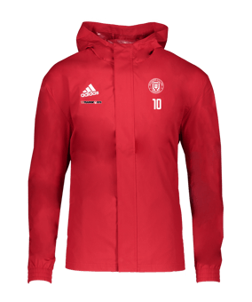 adidas Entrada 22 Allwetterjacke Rot