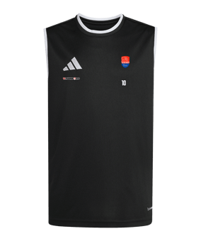 adidas Entrada 26 Sleeveless Trikot Kids Schwarz