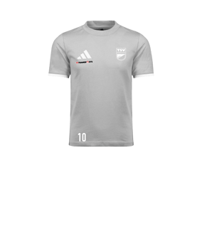adidas Entrada 26 Baumwoll-Shirt Kids Grau
