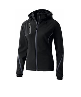 Erima Softshell Jacke Active Wear Damen Schwarz - schwarz