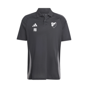 adidas Tiro 24 Comp Poloshirt Schwarz Grau
