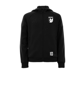 adidas Tiro 25 Travel Kapuzenjacke Kids Schwarz
