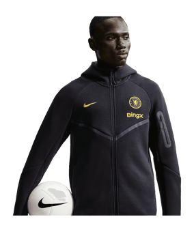 Nike FC Chelsea London Tech Fleece Kapuzenjacke Blau F426 - blau