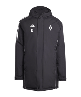 adidas Tiro 24 Winterjacke Schwarz Weiss