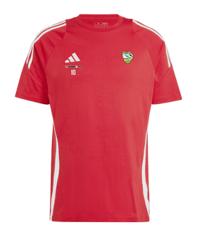 adidas Tiro 24 T-Shirt Rot Weiss